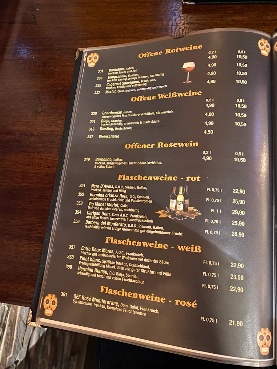 Speisekarte, Amor Restaurant - Altstadt Köpenick