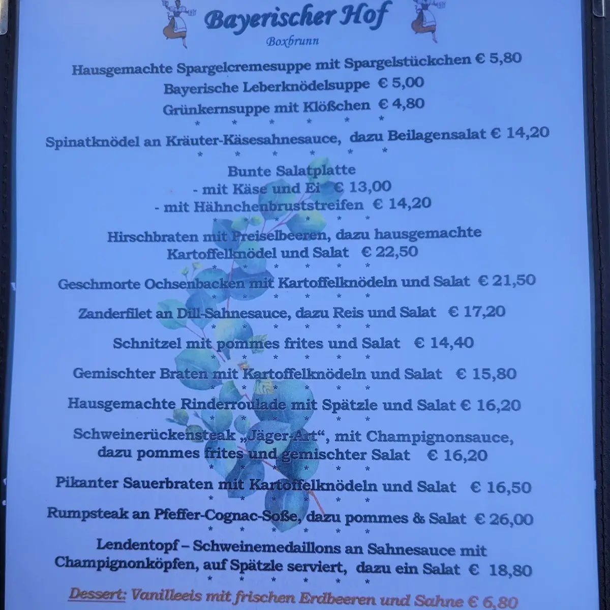 Speisekarte photo 3