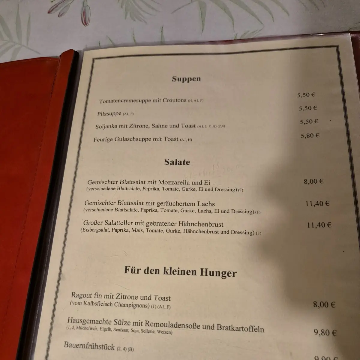Speisekarte photo 2
