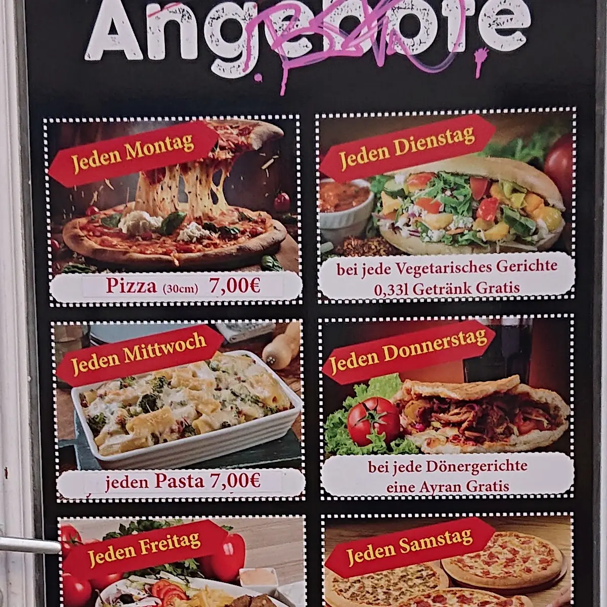 Speisekarte, Arbil Kebap Haus