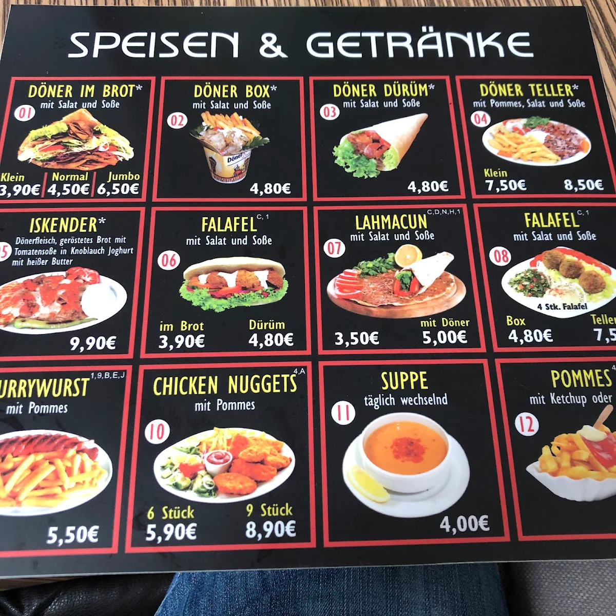 Speisekarte photo 2
