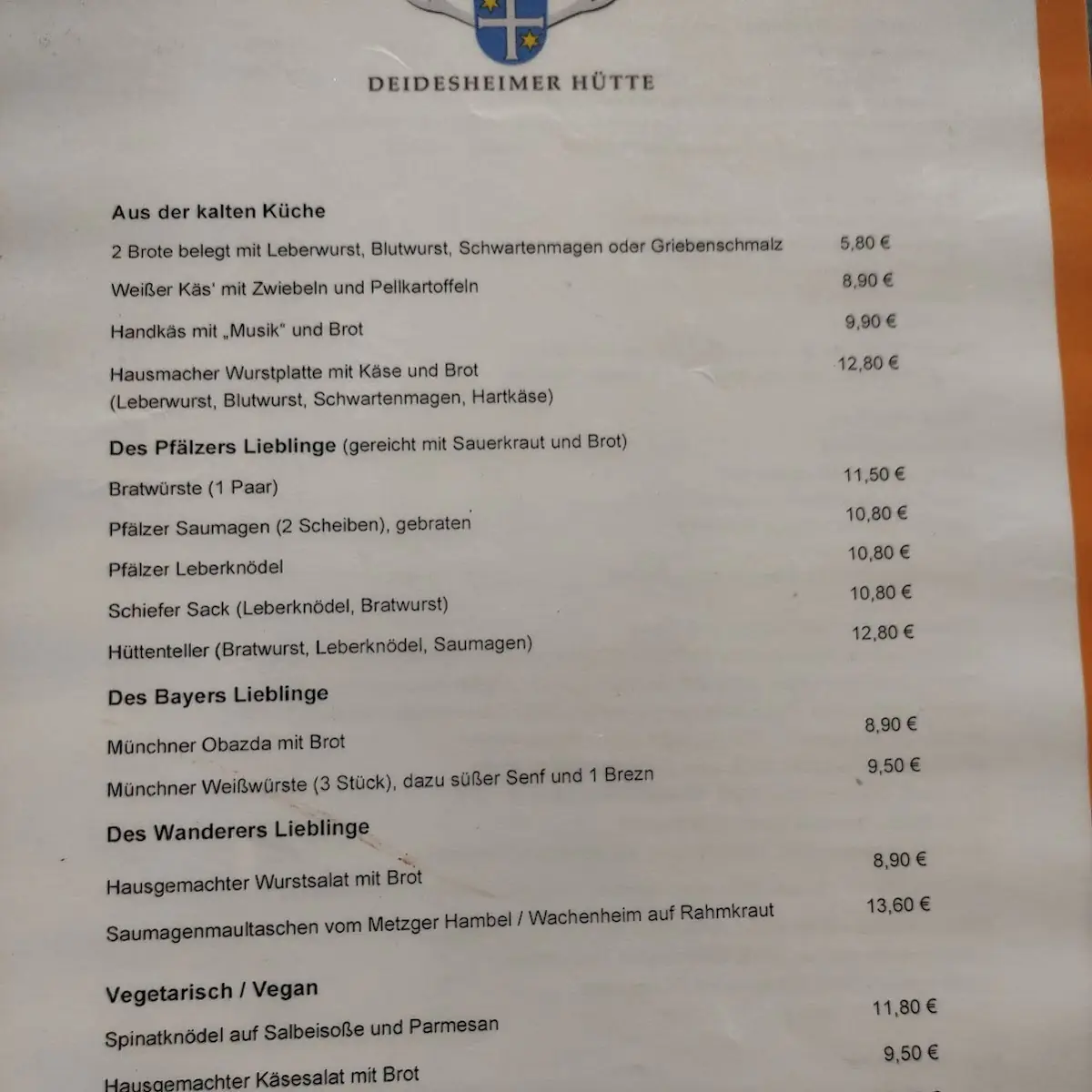 Speisekarte photo 6