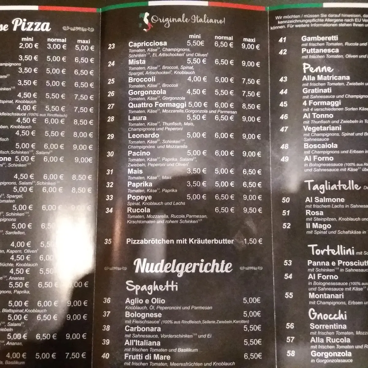 Speisekarte photo 1