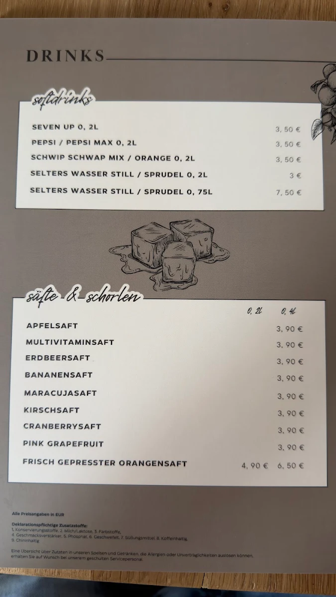 Speisekarte photo 2