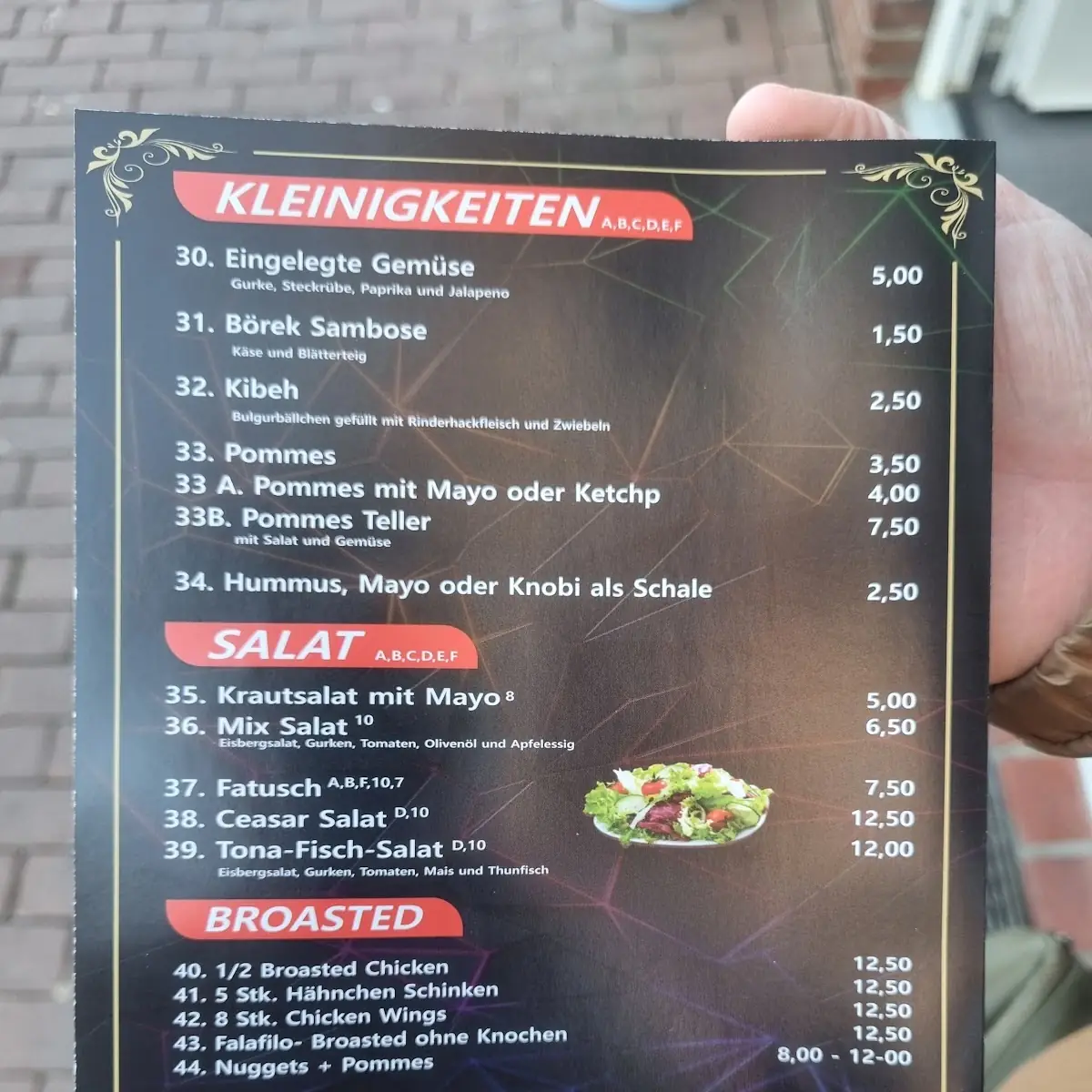 Speisekarte photo 2