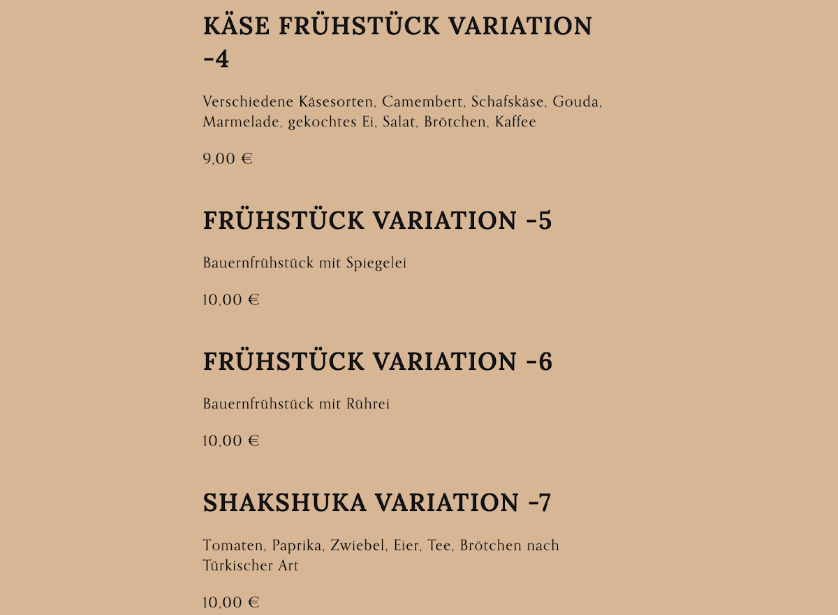 Speisekarte photo 2