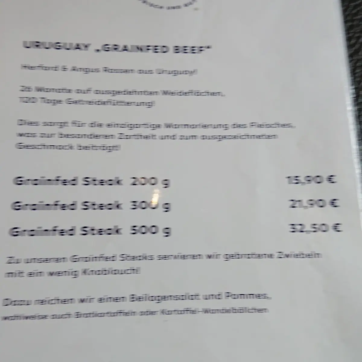Speisekarte photo 2