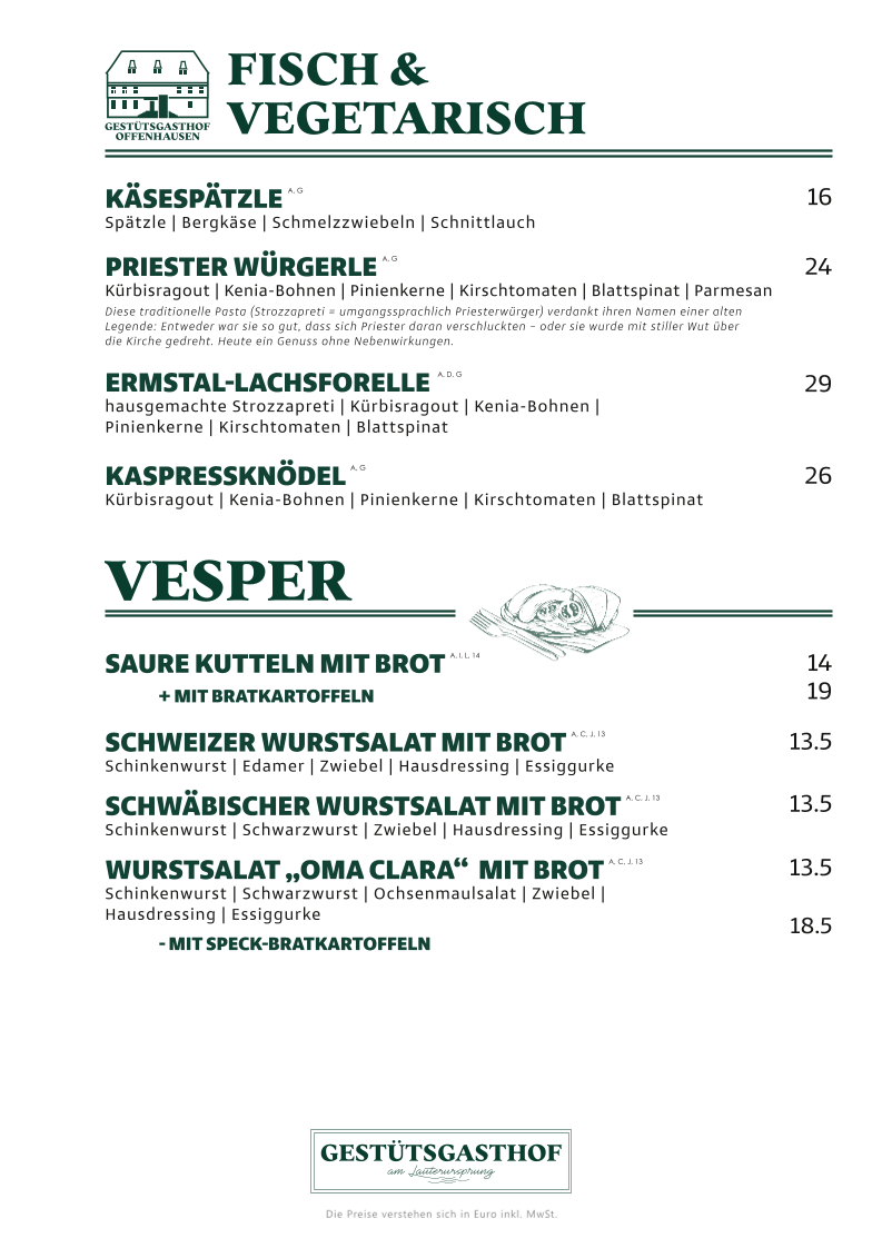 Speisekarte photo 1