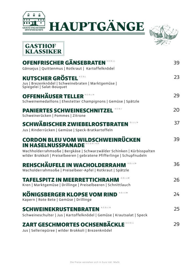Speisekarte photo 2