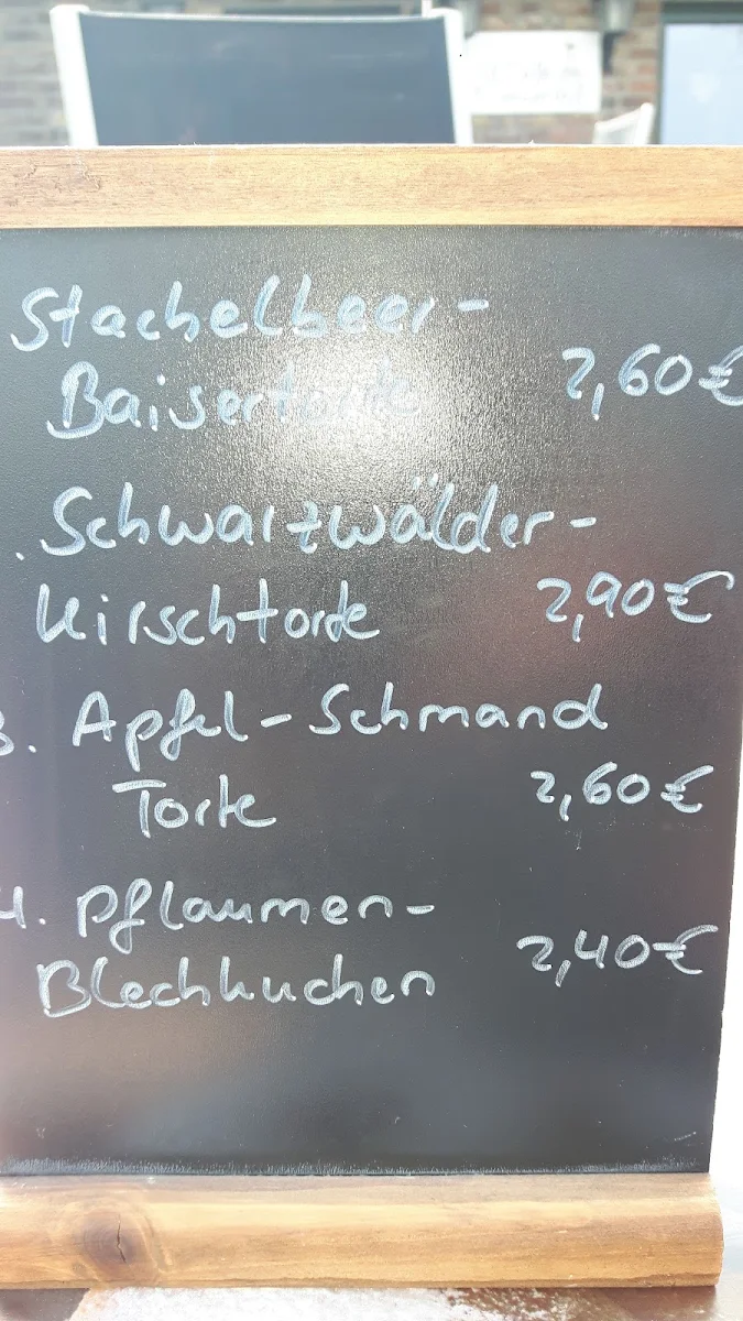 Speisekarte, Café Gerwershof