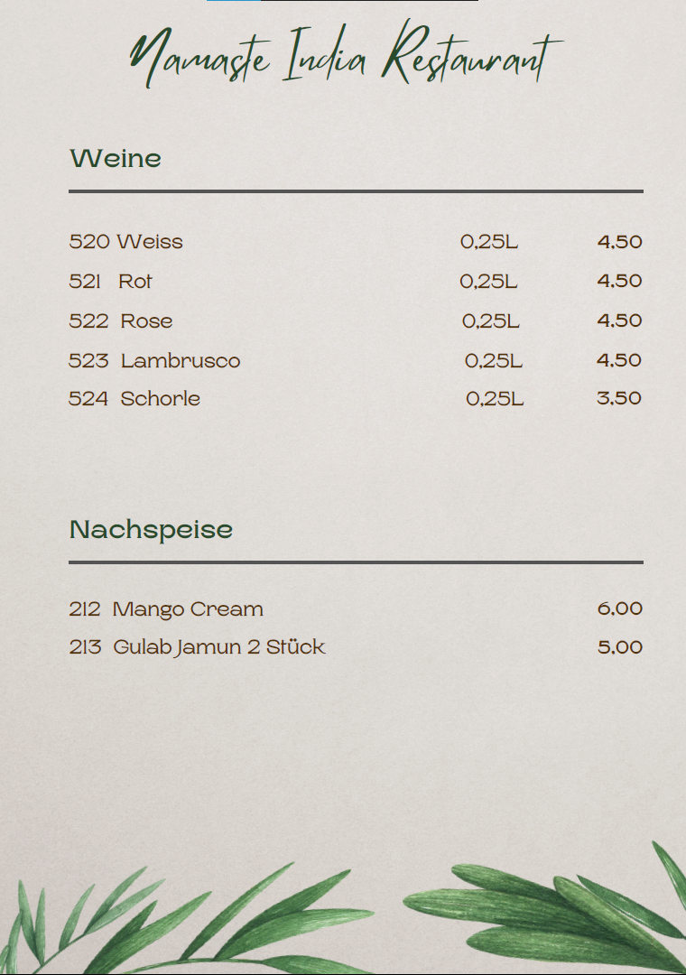 Speisekarte photo 10