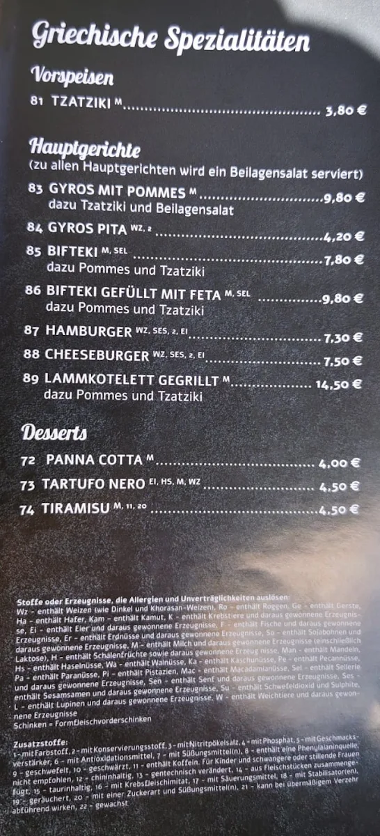 Speisekarte photo 2