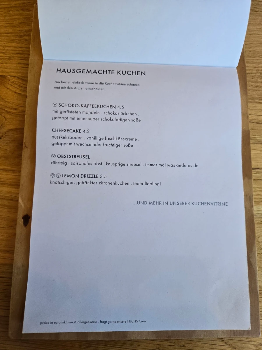 Speisekarte photo 5