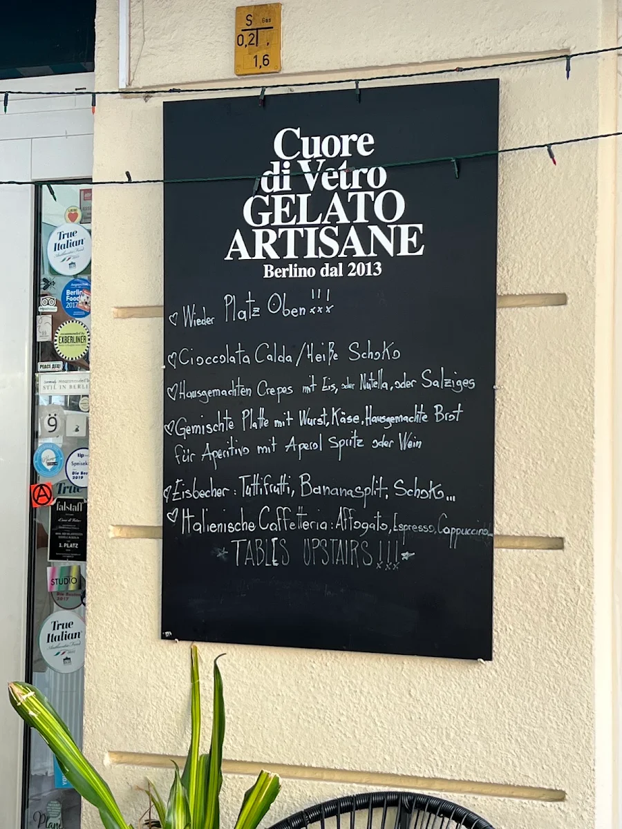 Speisekarte, Cuore di Vetro