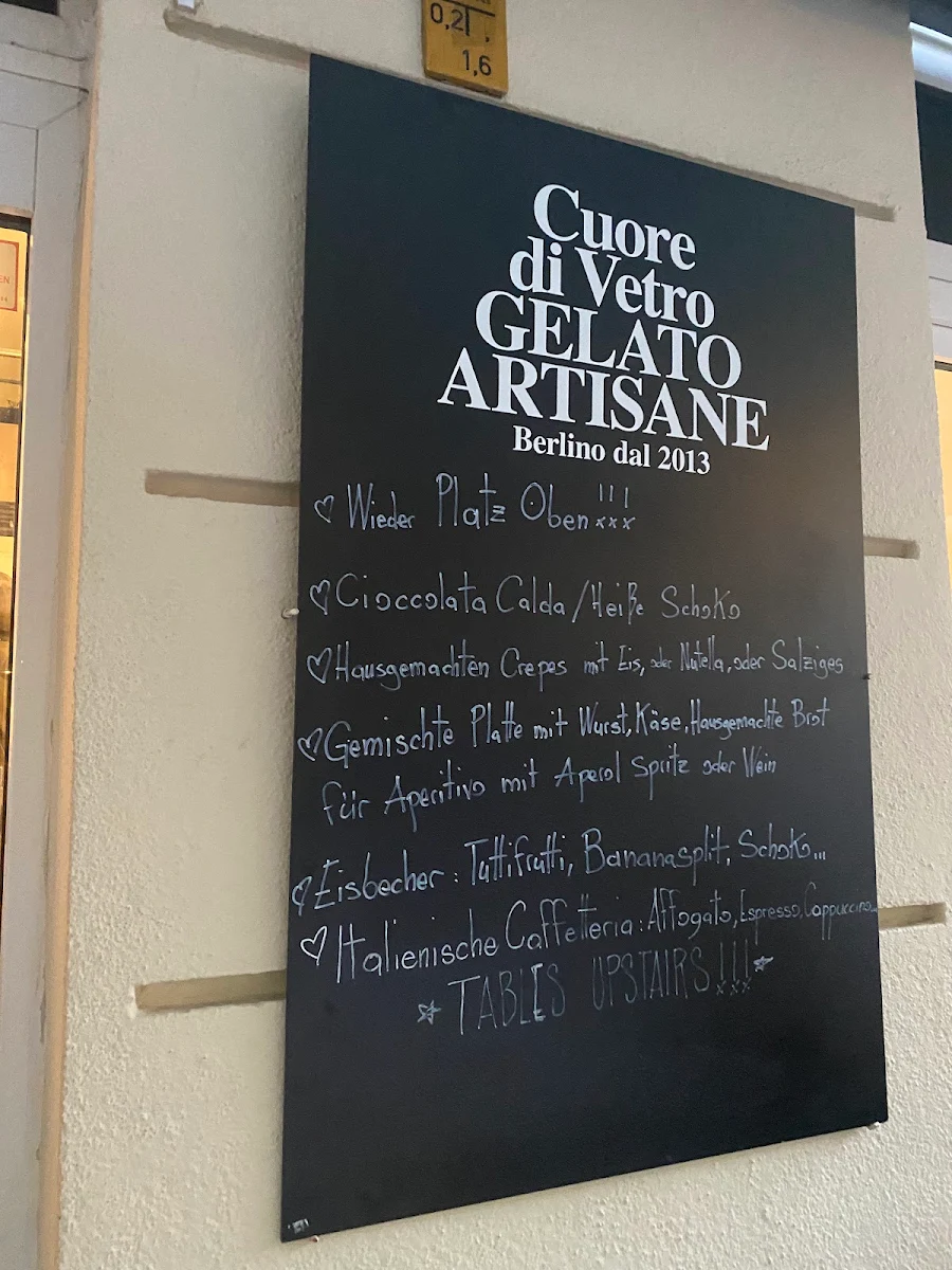Speisekarte, Cuore di Vetro