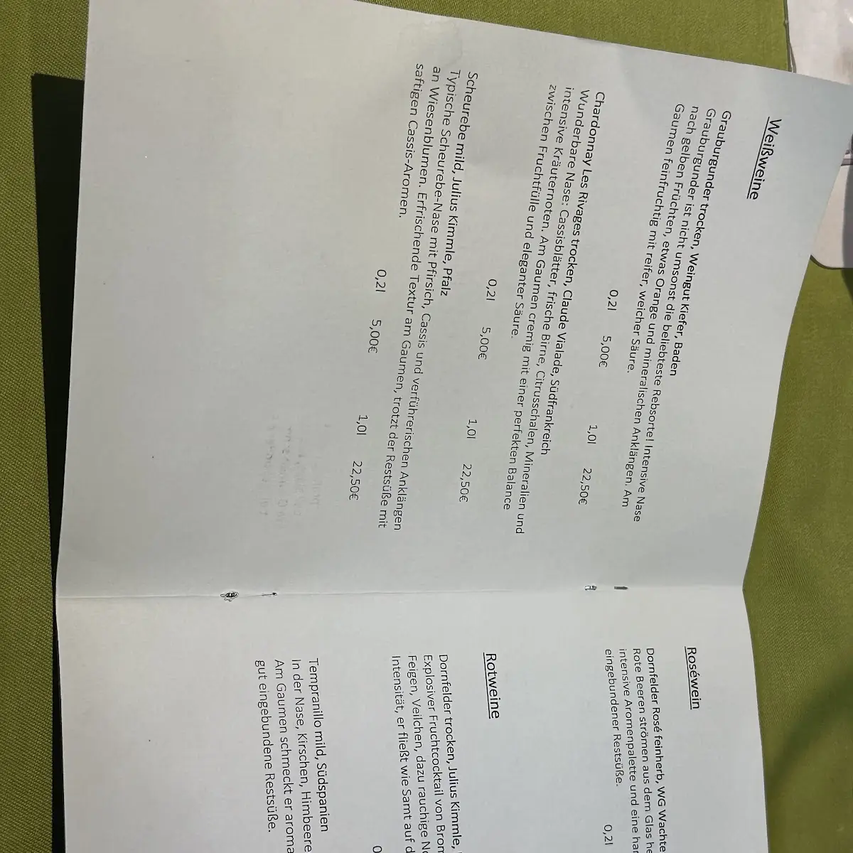 Speisekarte photo 4