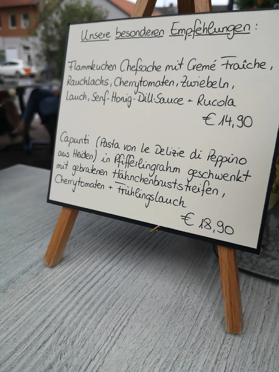 Speisekarte, Weinbar Küsschen