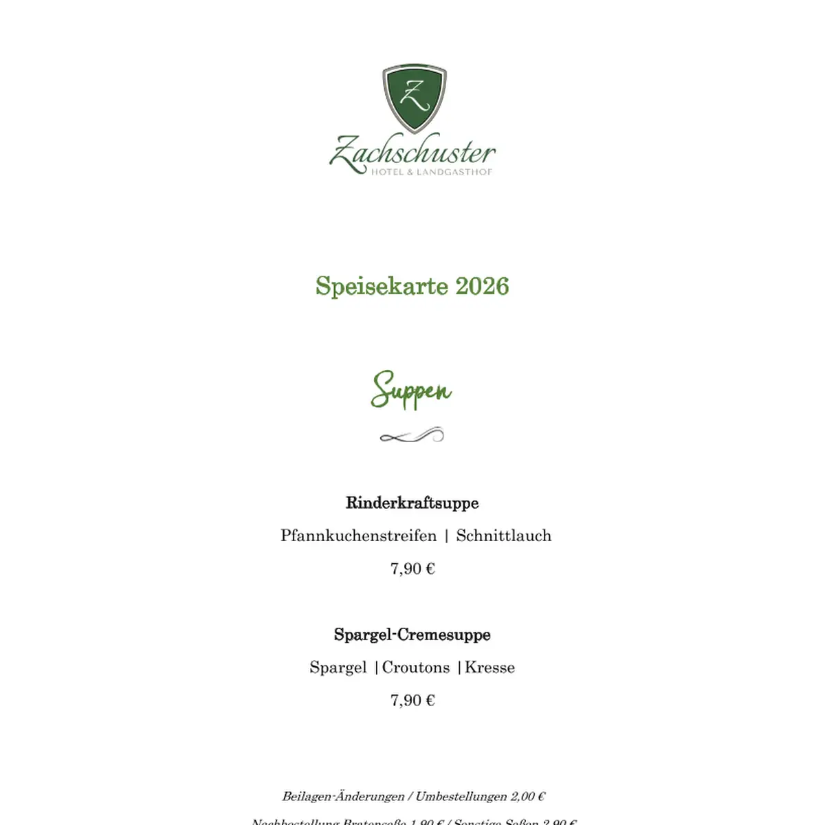 Speisekarte photo 5