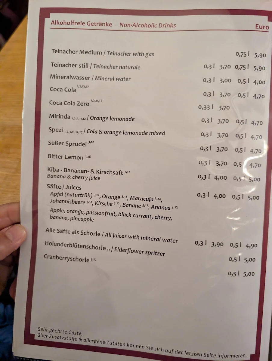 Speisekarte photo 5