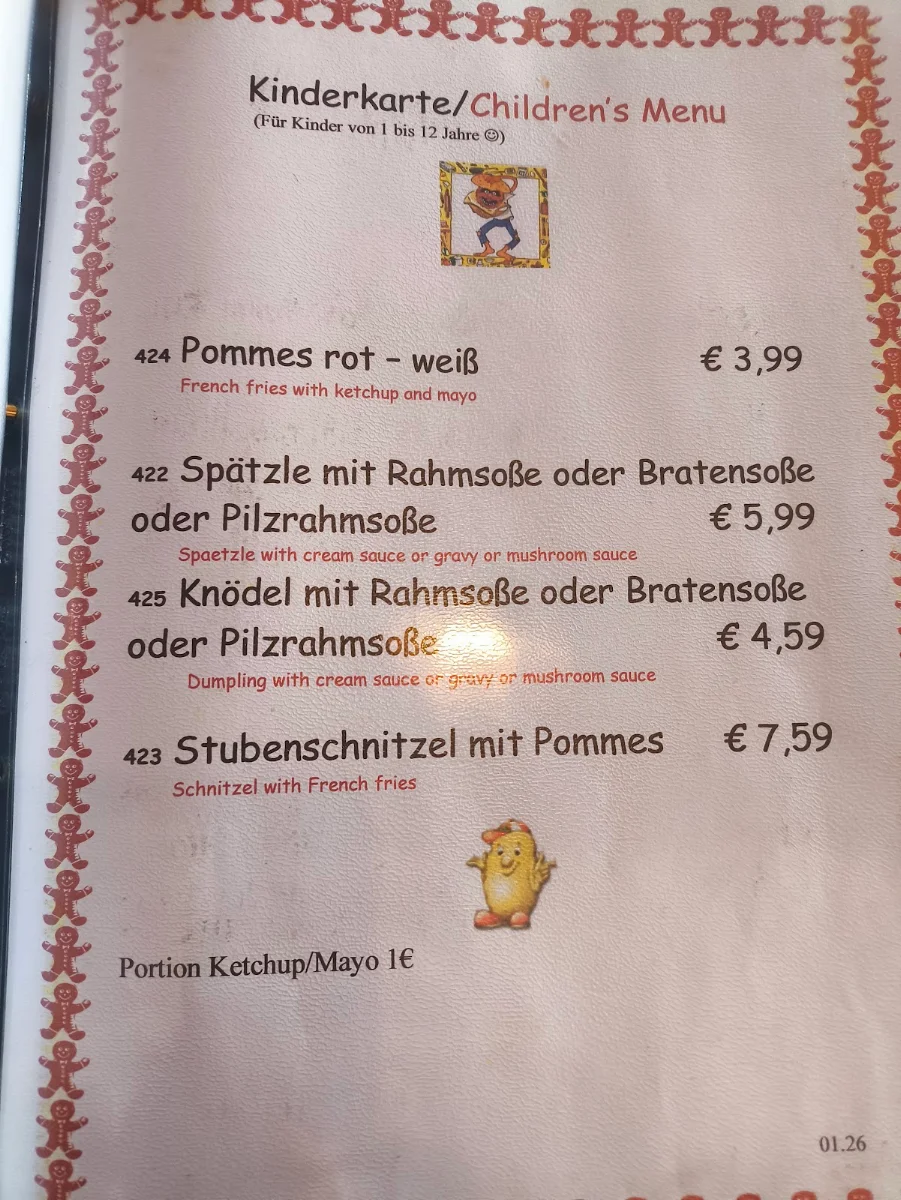Speisekarte photo 3
