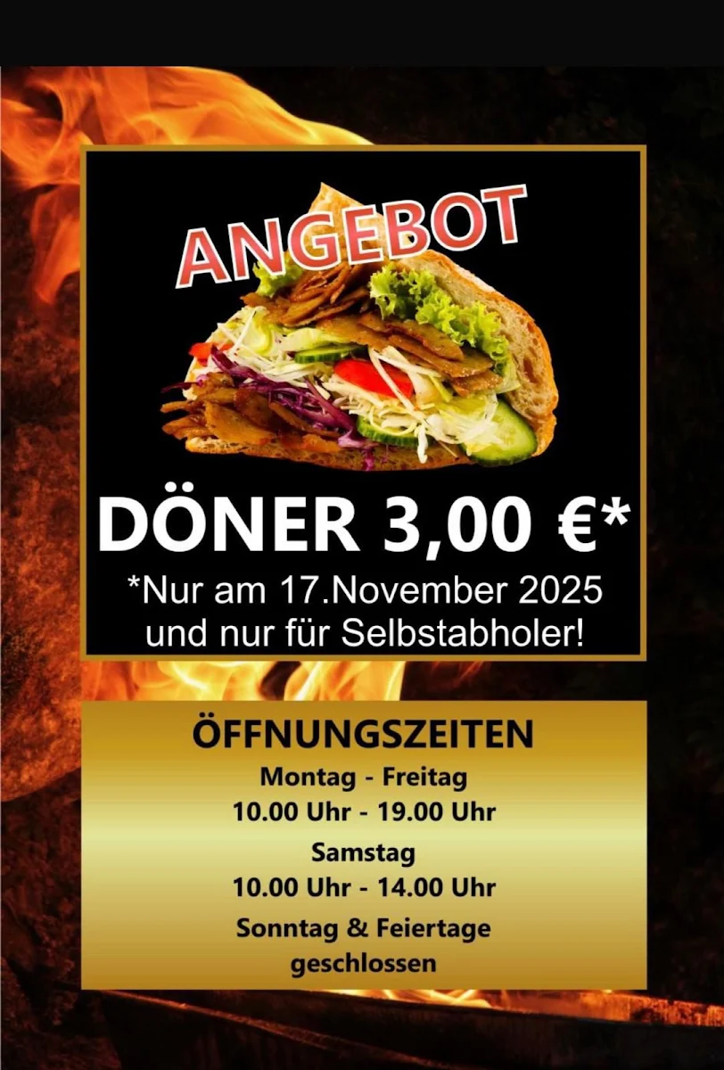 Speisekarte, Imbiss Food-Oase