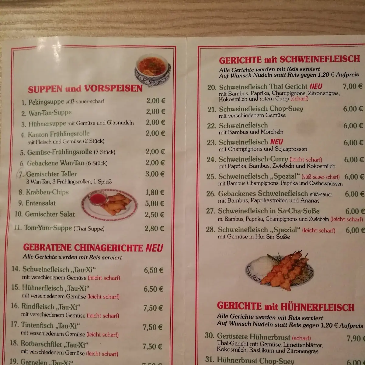Speisekarte photo 5