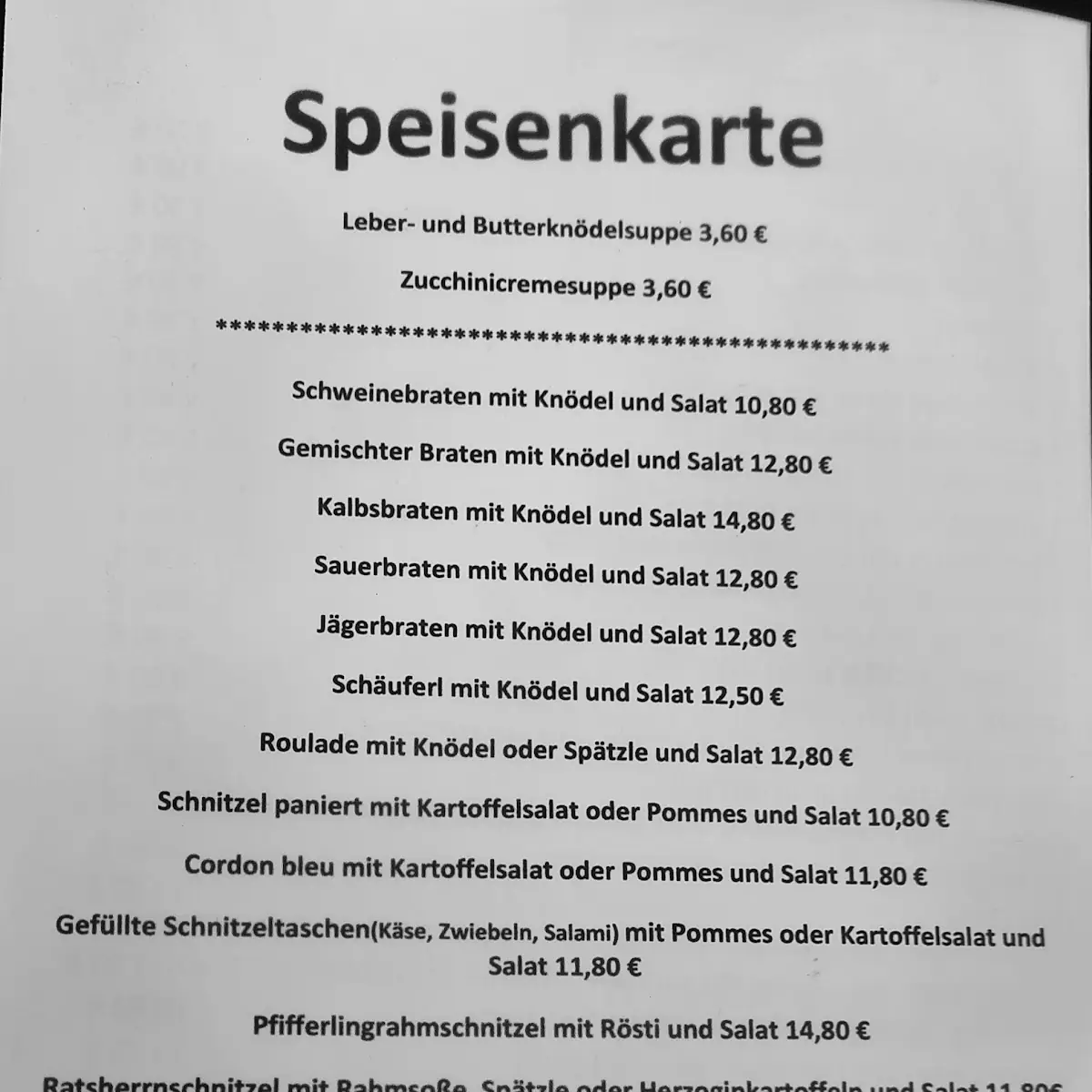 Speisekarte photo 3