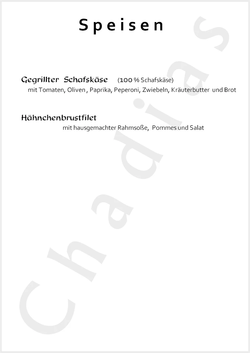 Speisekarte photo 5