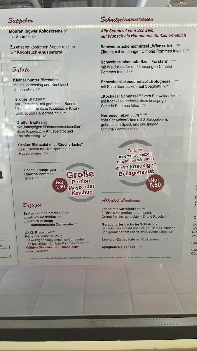 Speisekarte photo 2