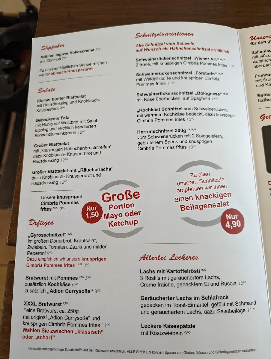 Speisekarte photo 5
