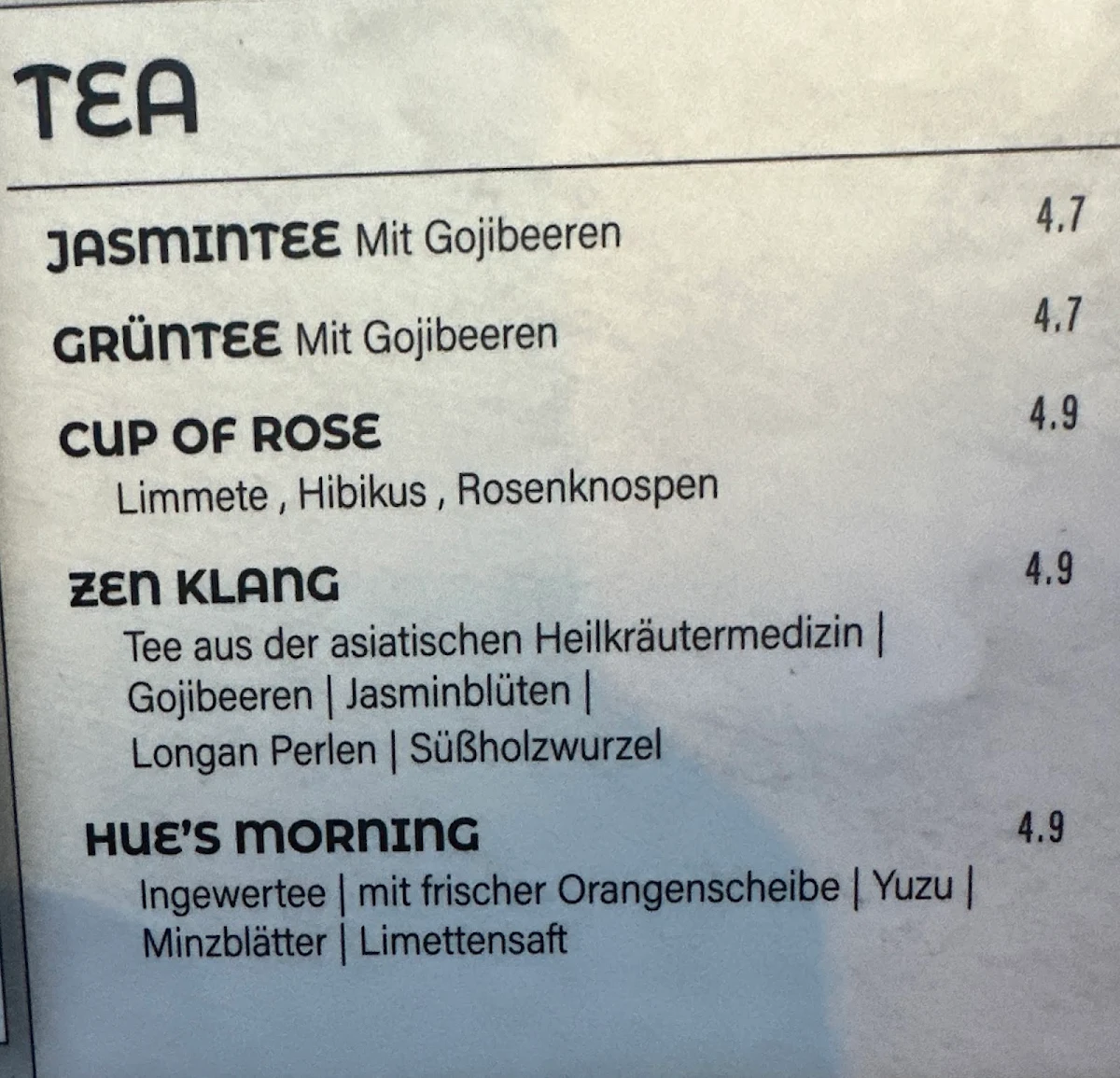 Speisekarte photo 6