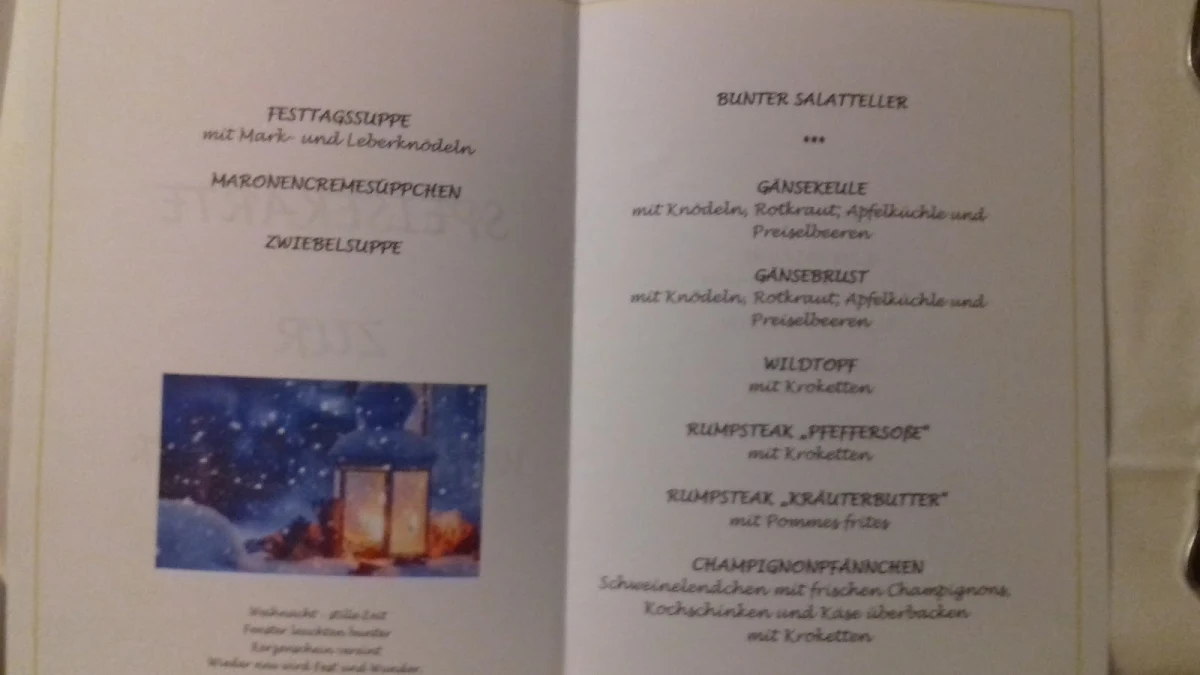 Speisekarte photo 1