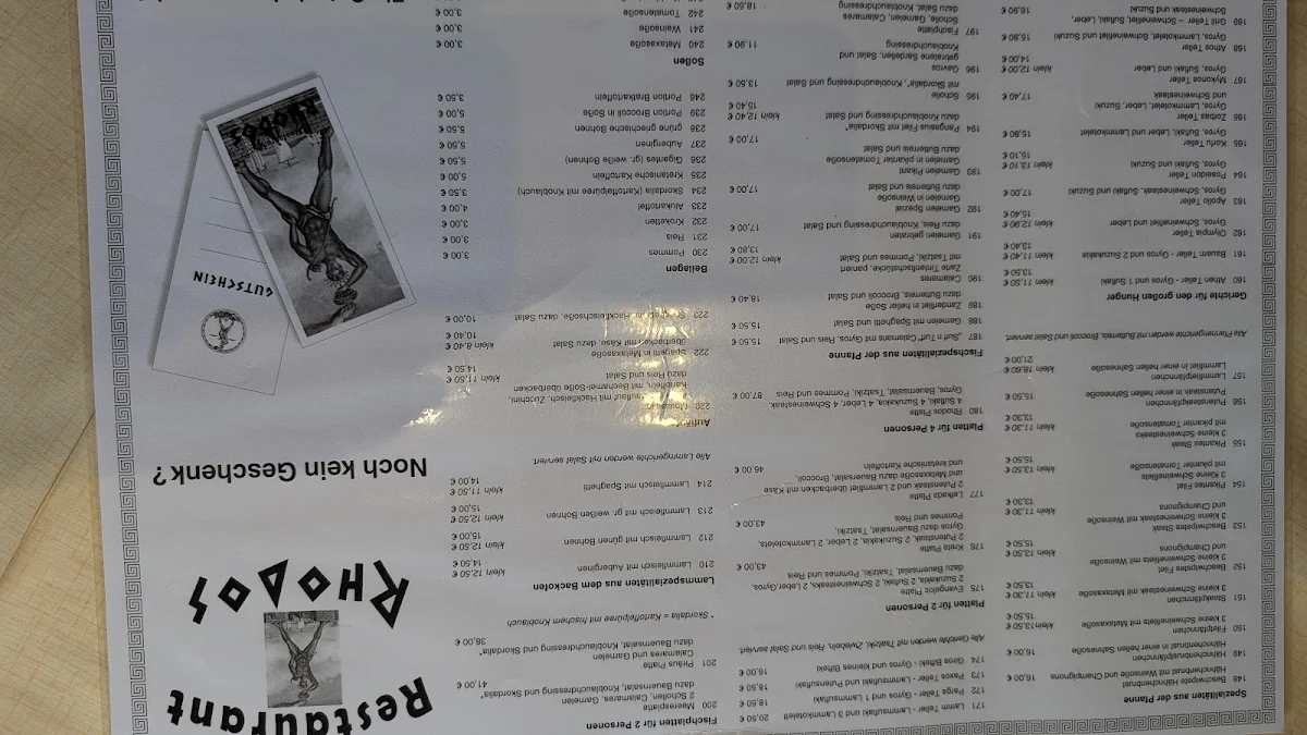 Speisekarte photo 6
