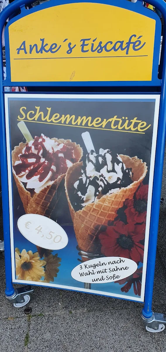 Speisekarte, Anke's Eiscafé