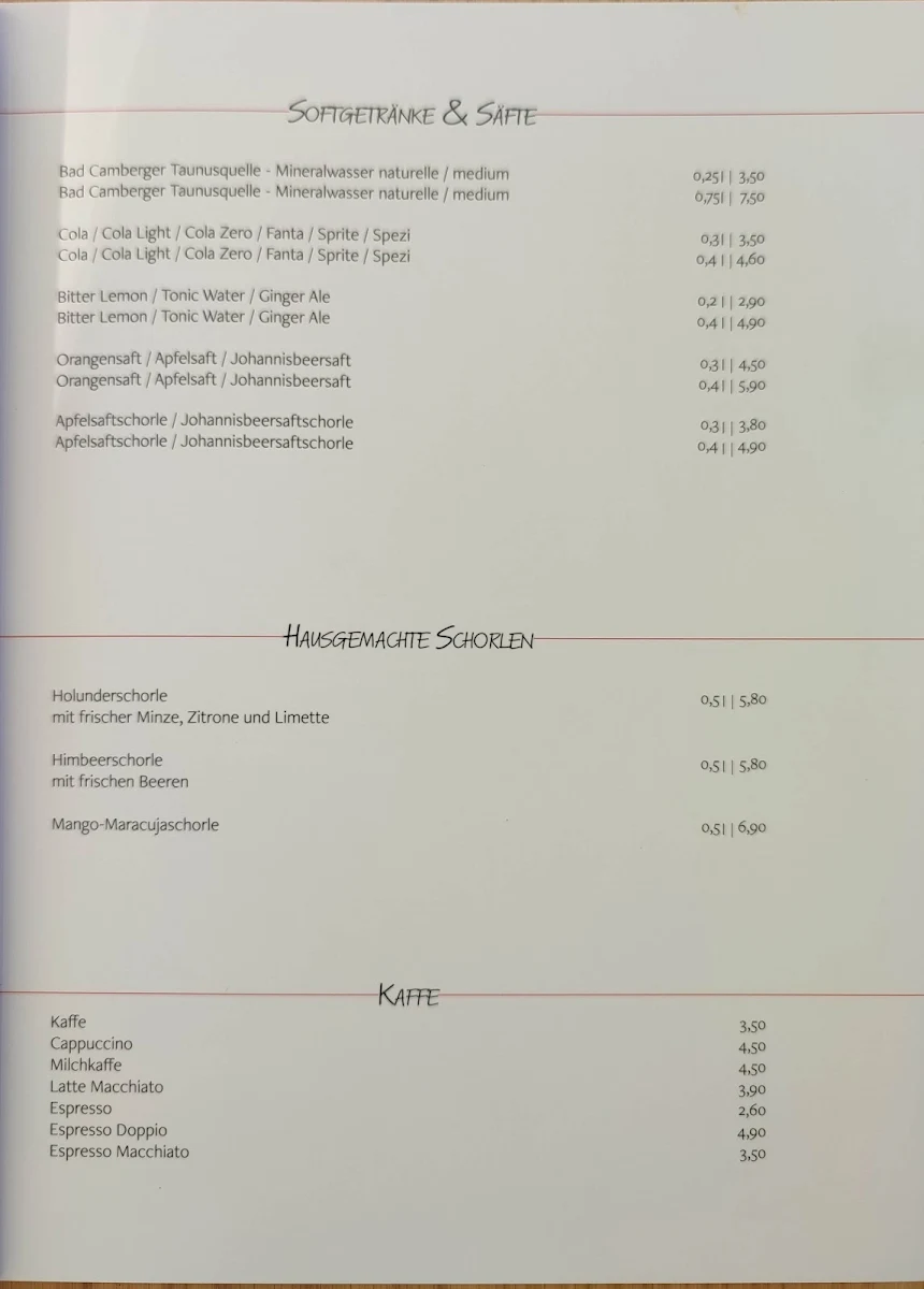 Speisekarte photo 1