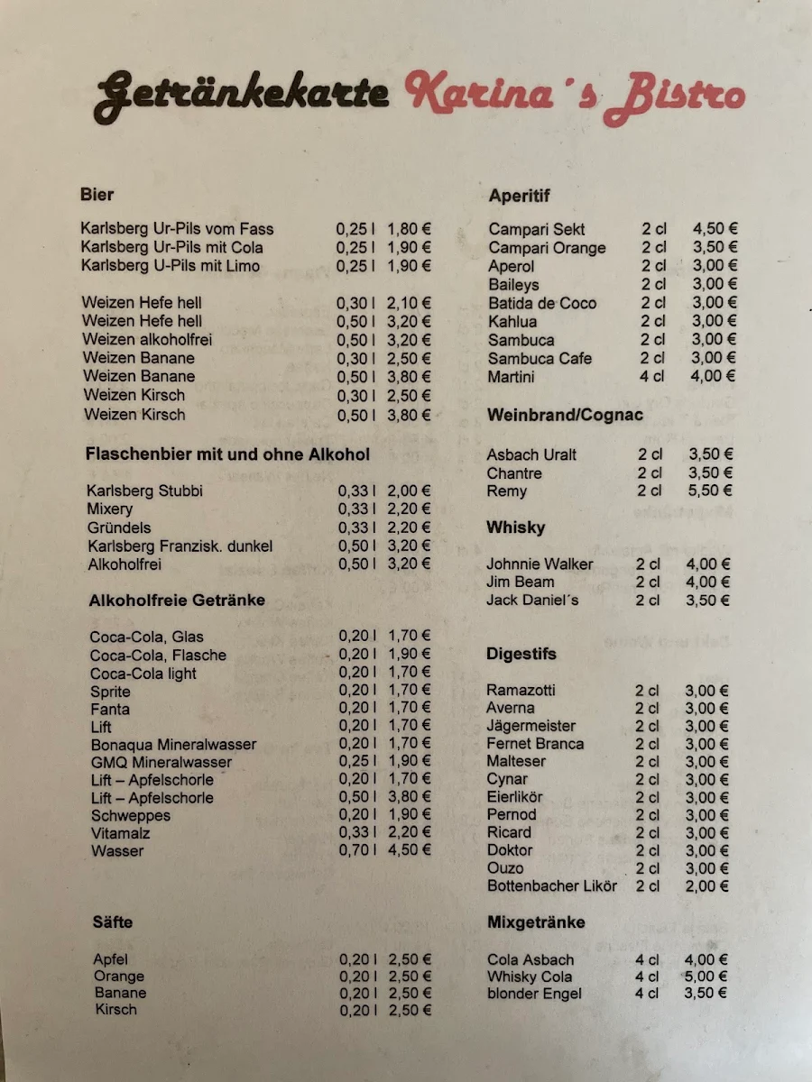 Speisekarte photo 2