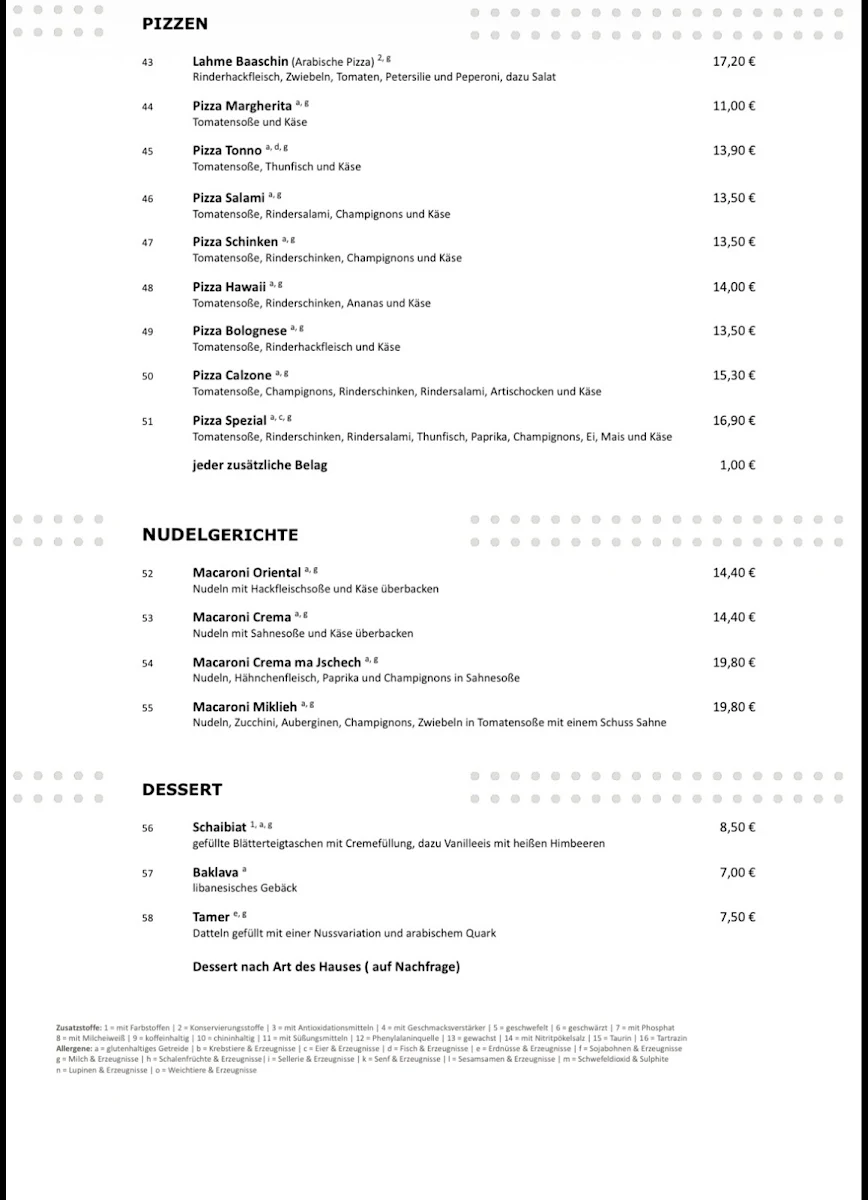 Speisekarte photo 2