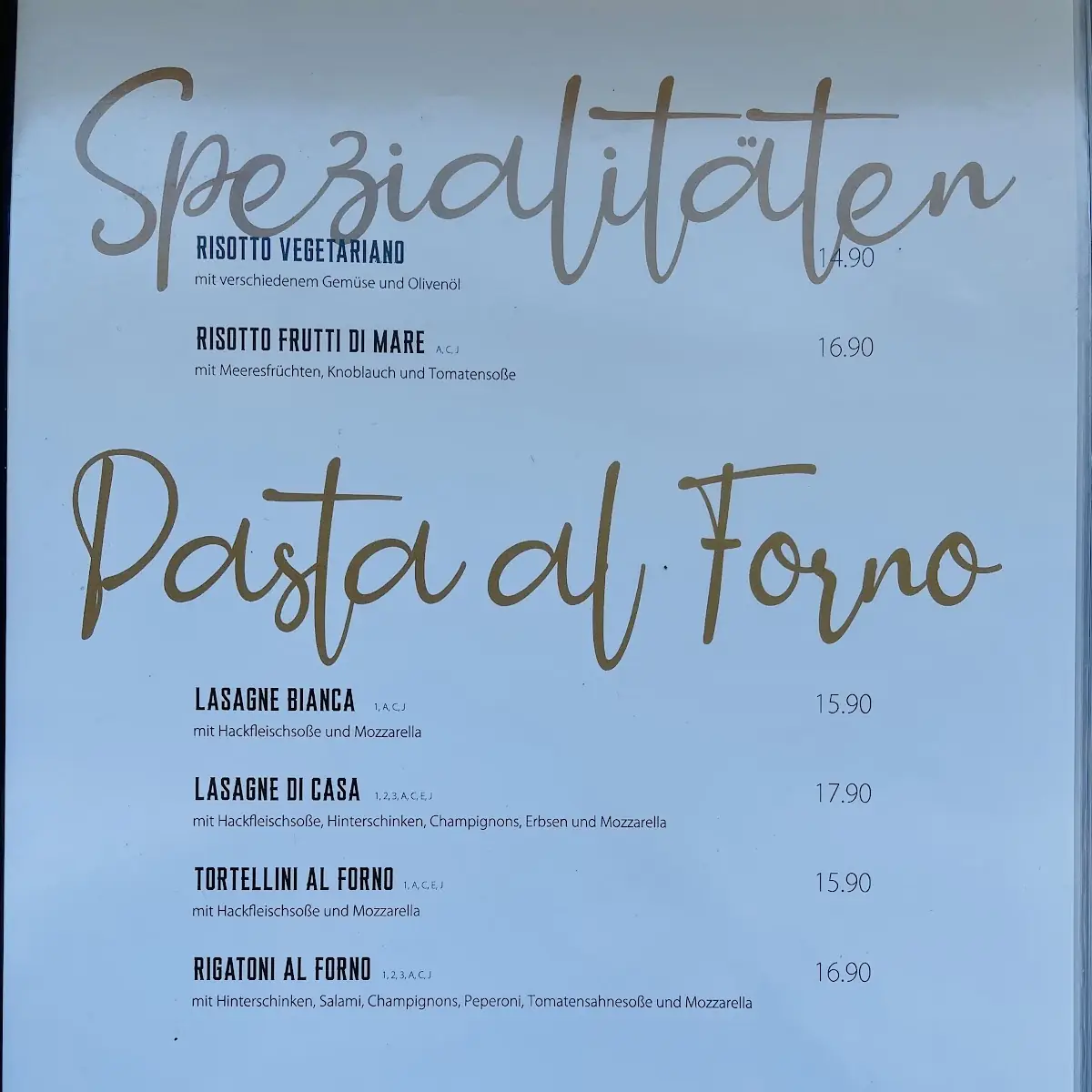 Speisekarte photo 3