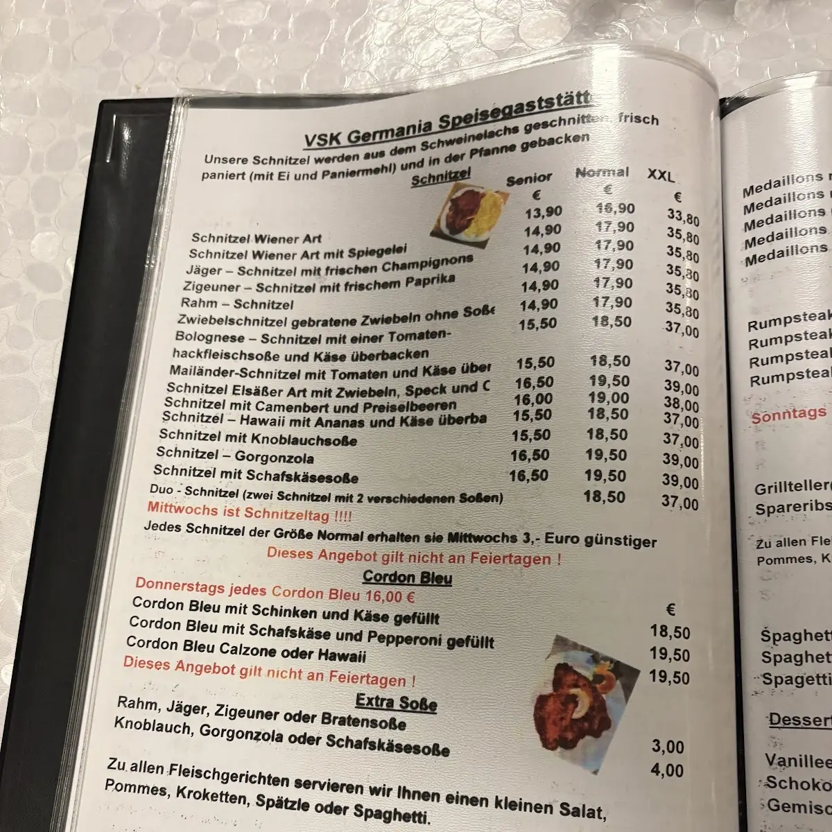 Speisekarte photo 2