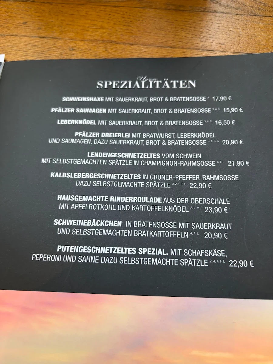 Speisekarte photo 1