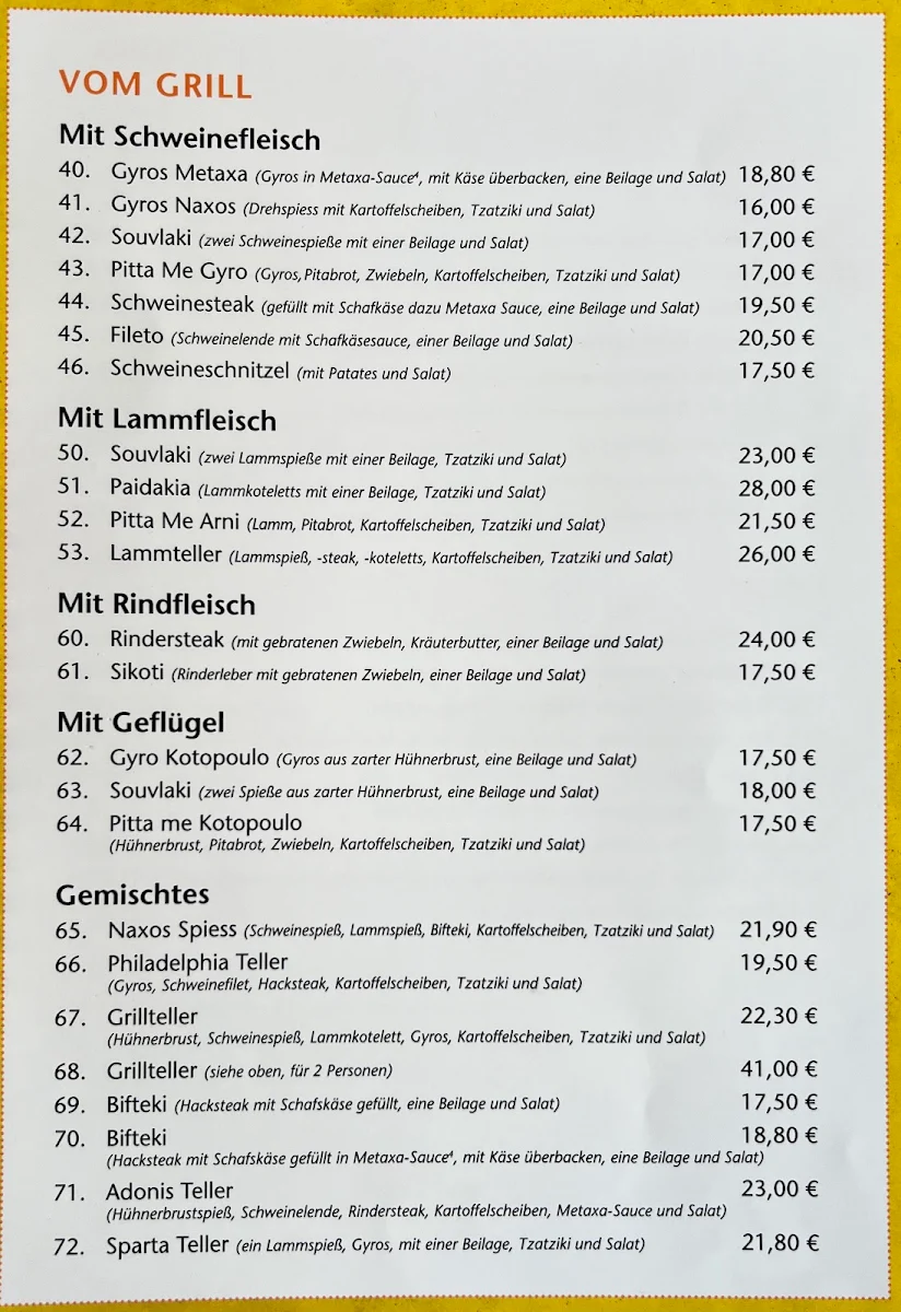 Speisekarte photo 2
