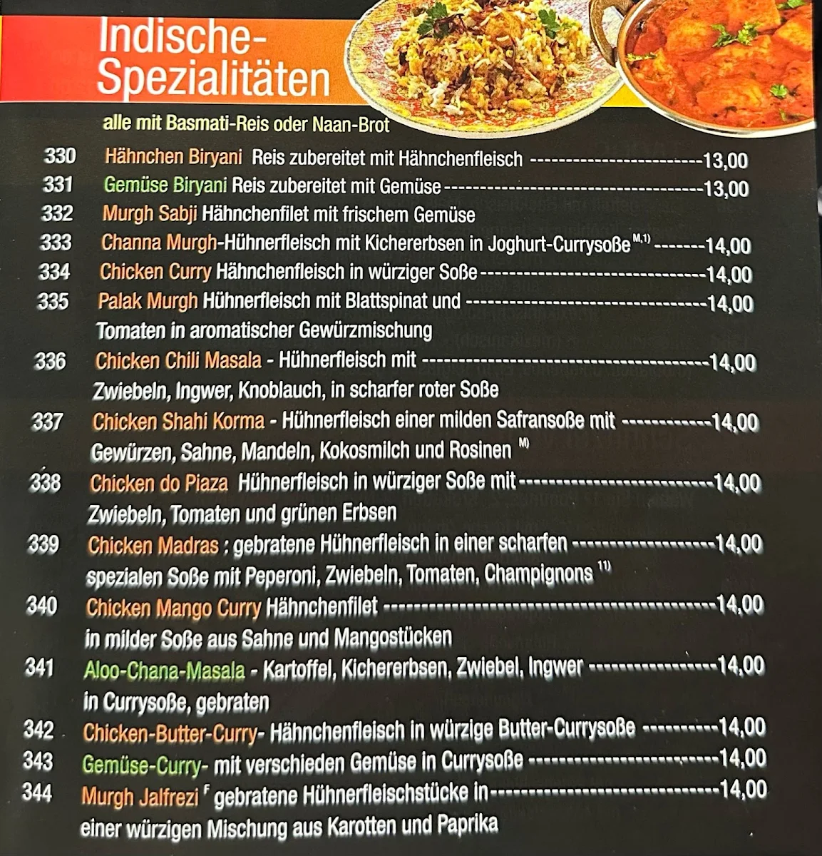 Speisekarte photo 1