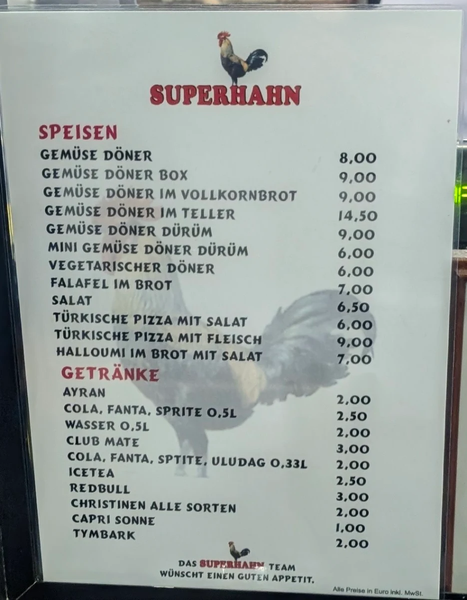 Speisekarte photo 1