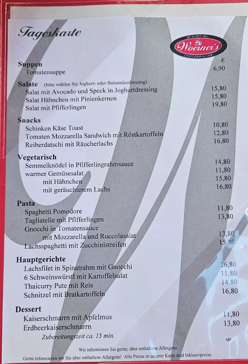Speisekarte photo 2