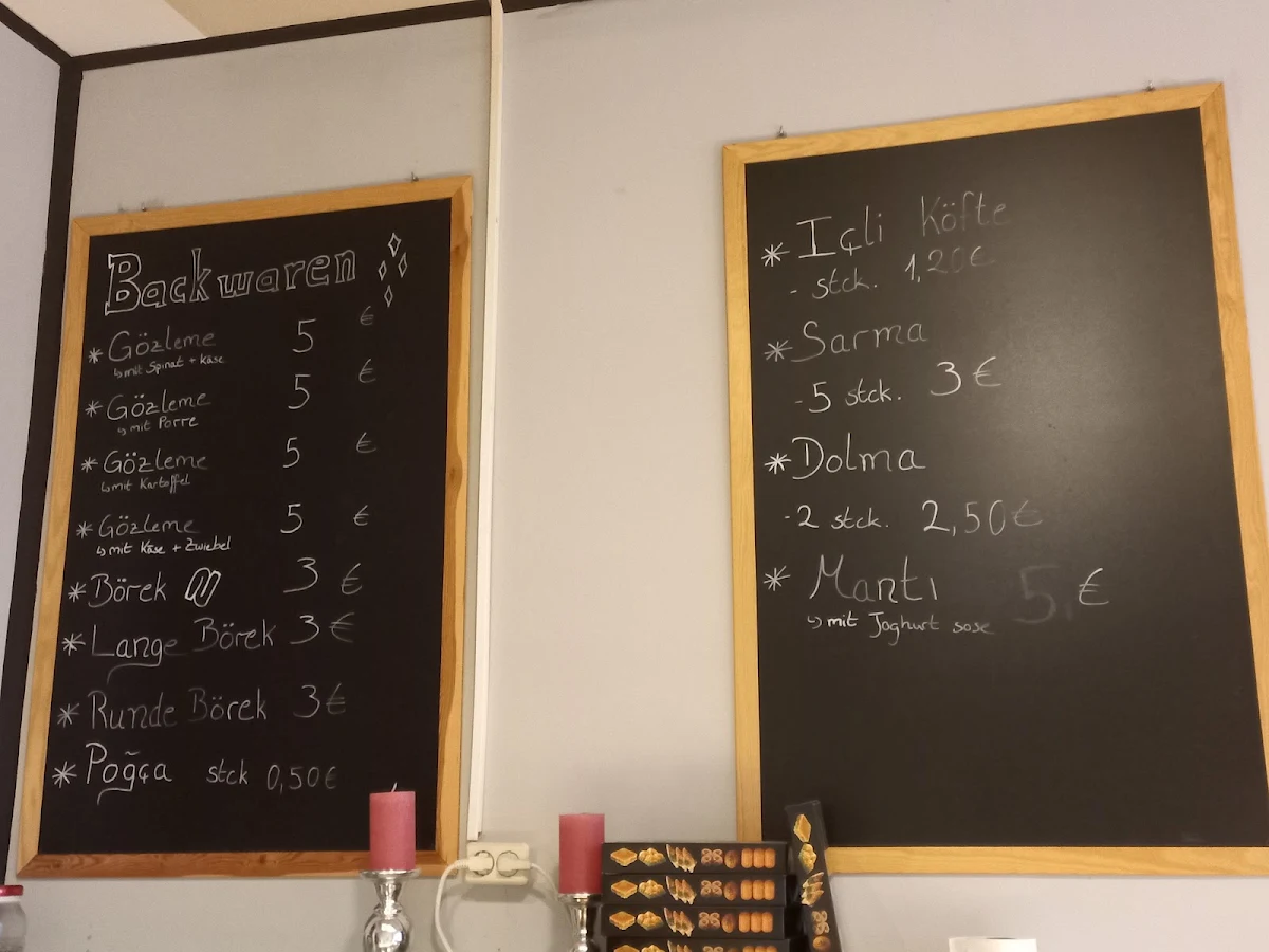 Speisekarte, Taksim Bistro