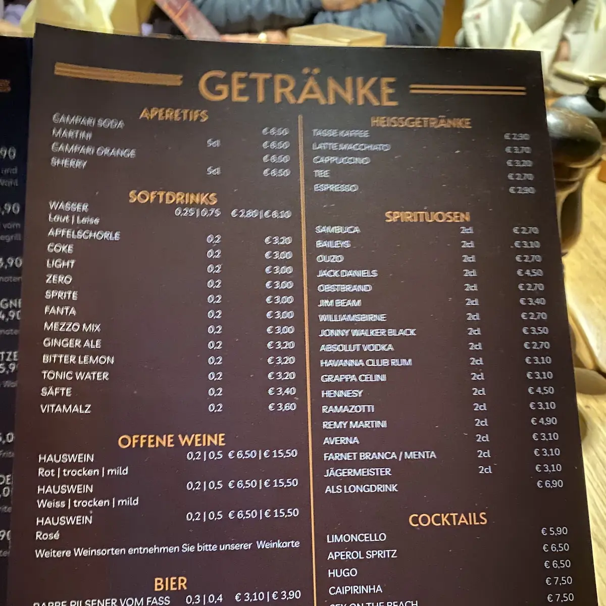Speisekarte photo 4