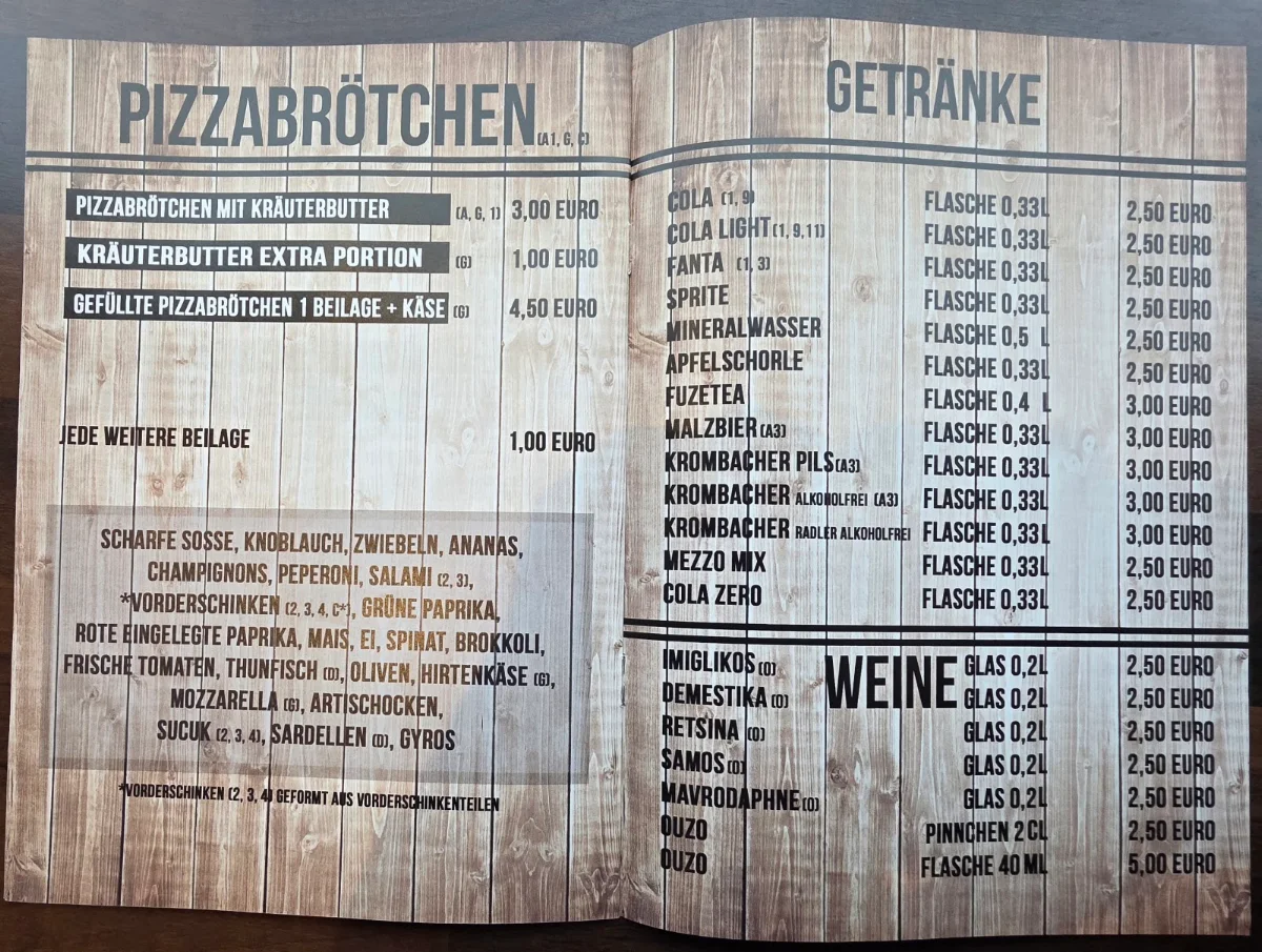 Speisekarte photo 1