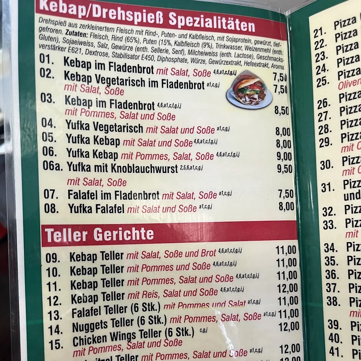 Speisekarte photo 4