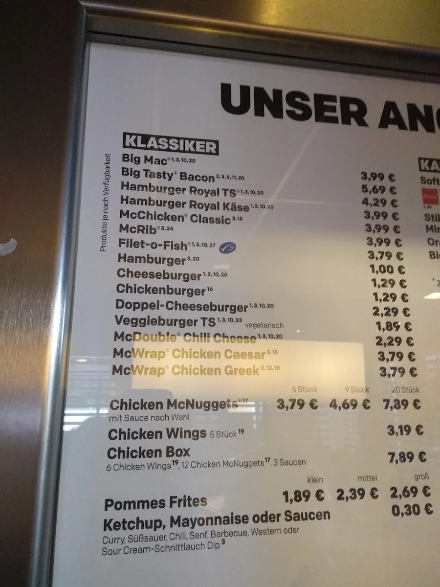 Speisekarte photo 2