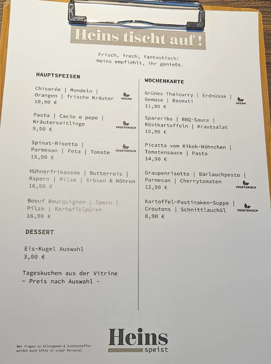 Speisekarte photo 1